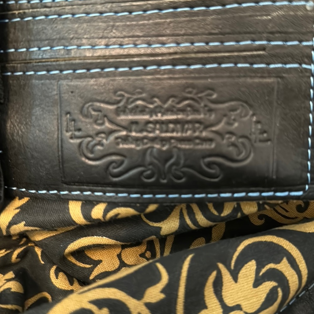 Handtooled purse